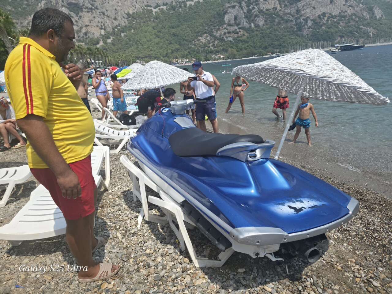 Muğla’da Jet Ski Sahile Daldı 2